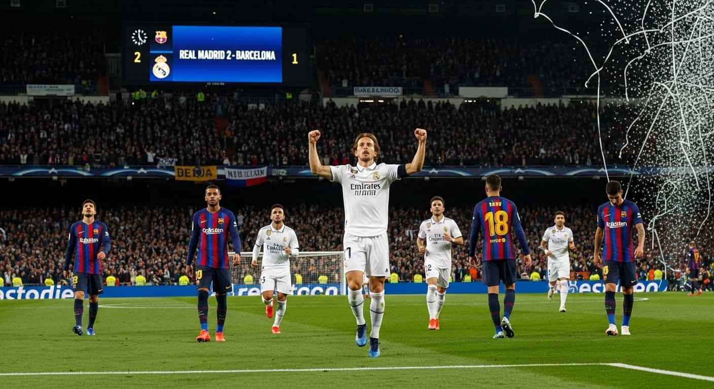 Real Madryt pokonuje Barcelonę 2-1 w El Clasico i zwiększa przewagę w La Liga