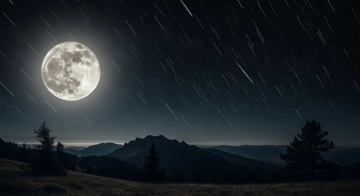 Superksiężyc i deszcz meteorów rozświetlą październikowe niebo