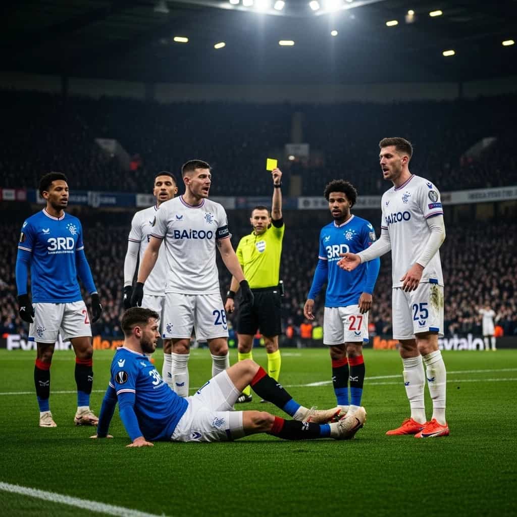 Rangers remisuje z Genk w dramatycznym meczu Ligi Europy mimo gry w dziesiątkę