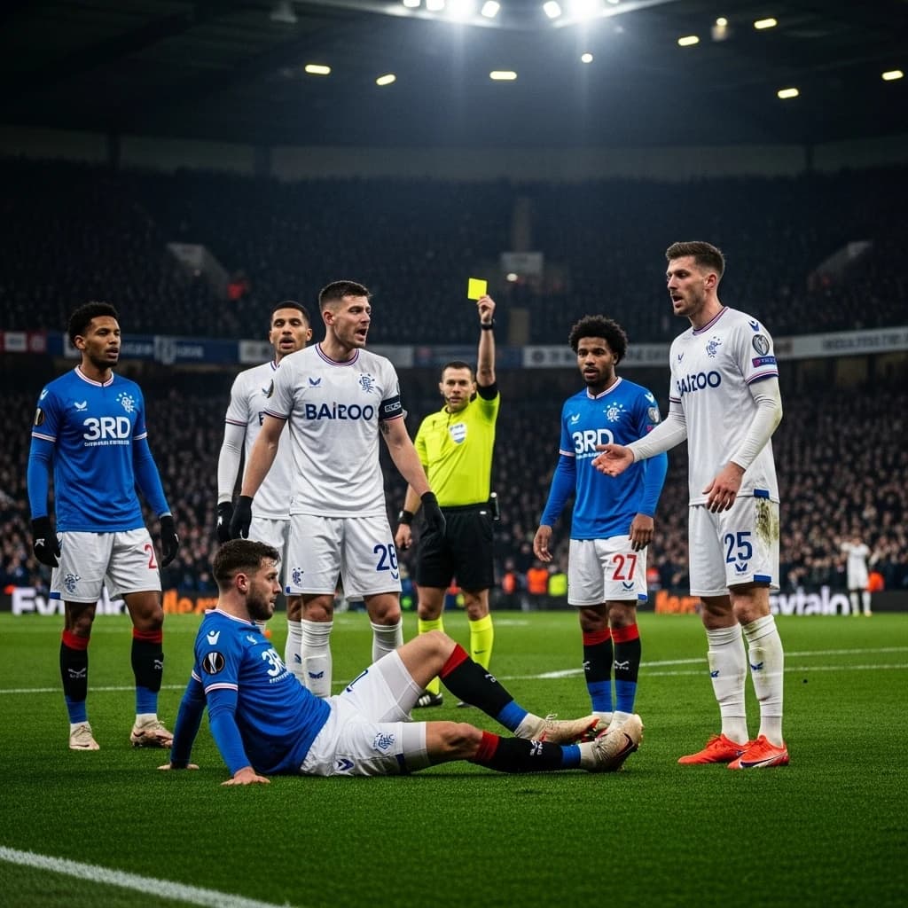 Rangers remisuje z Genk w dramatycznym meczu Ligi Europy mimo gry w dziesiątkę