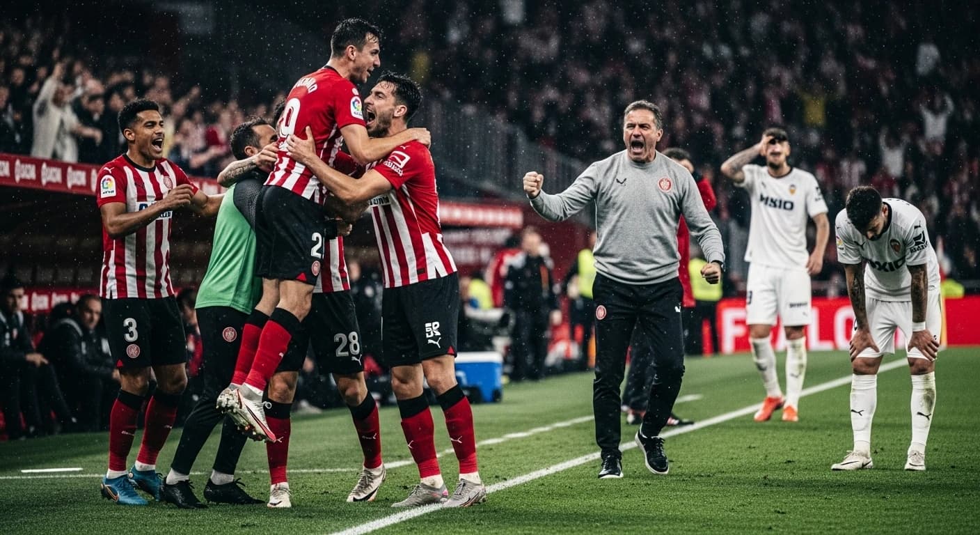 Girona pokonała Valencię 2-1 w dramatycznym meczu LaLiga
