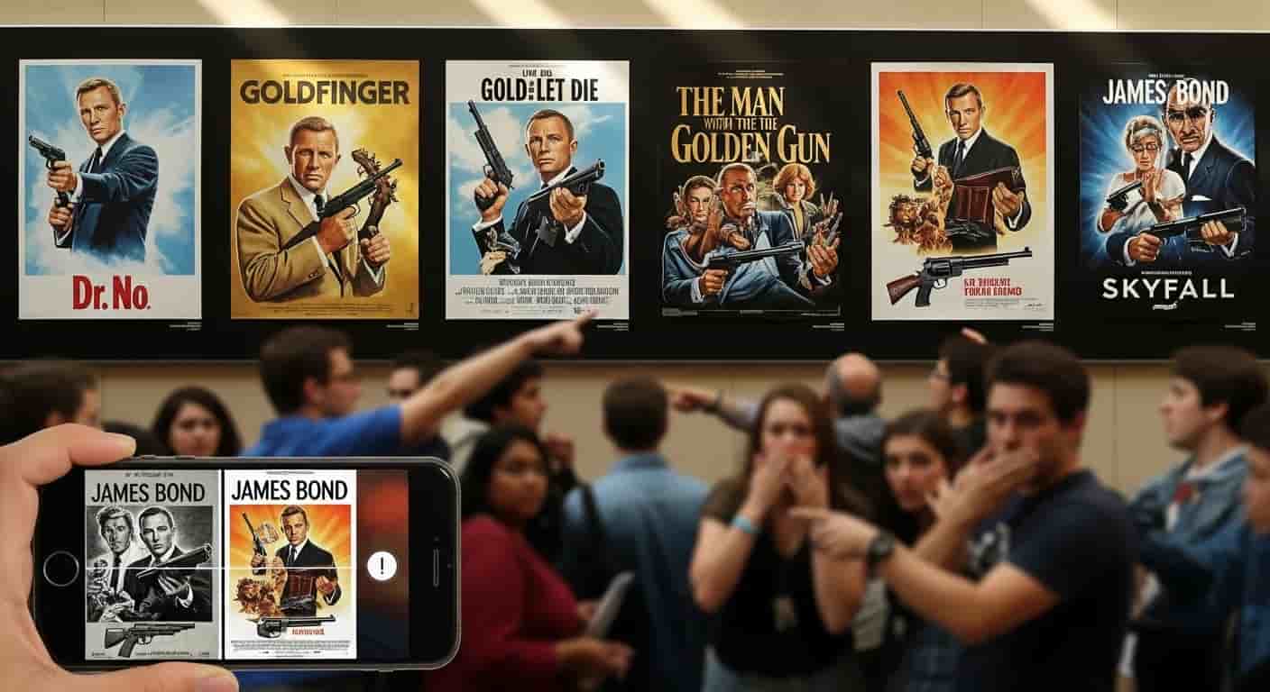 Amazon Prime Video usuwa broń z plakatów Jamesa Bonda, wywołując oburzenie fanów