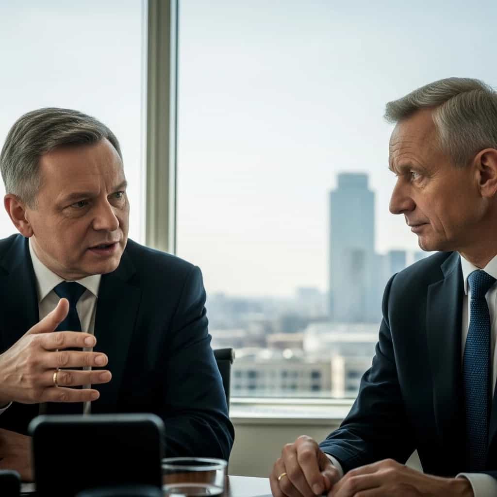 Karol Nawrocki rozpoczyna wizytę w USA - spór o wspólną podróż z ministrem Sikorskim