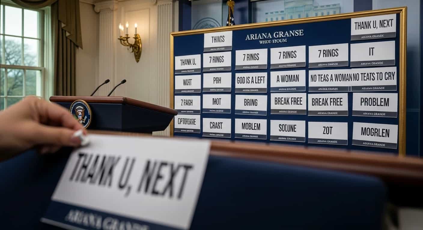 Biały Dom odpowiada Arianie Grande tytułami jej piosenek po krytyce Trumpa