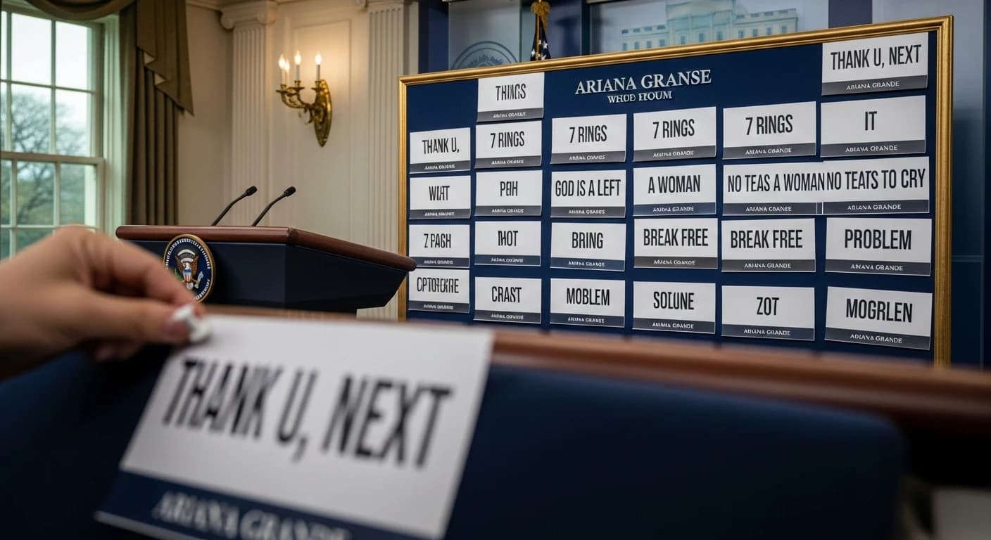 Biały Dom odpowiada Arianie Grande tytułami jej piosenek po krytyce Trumpa