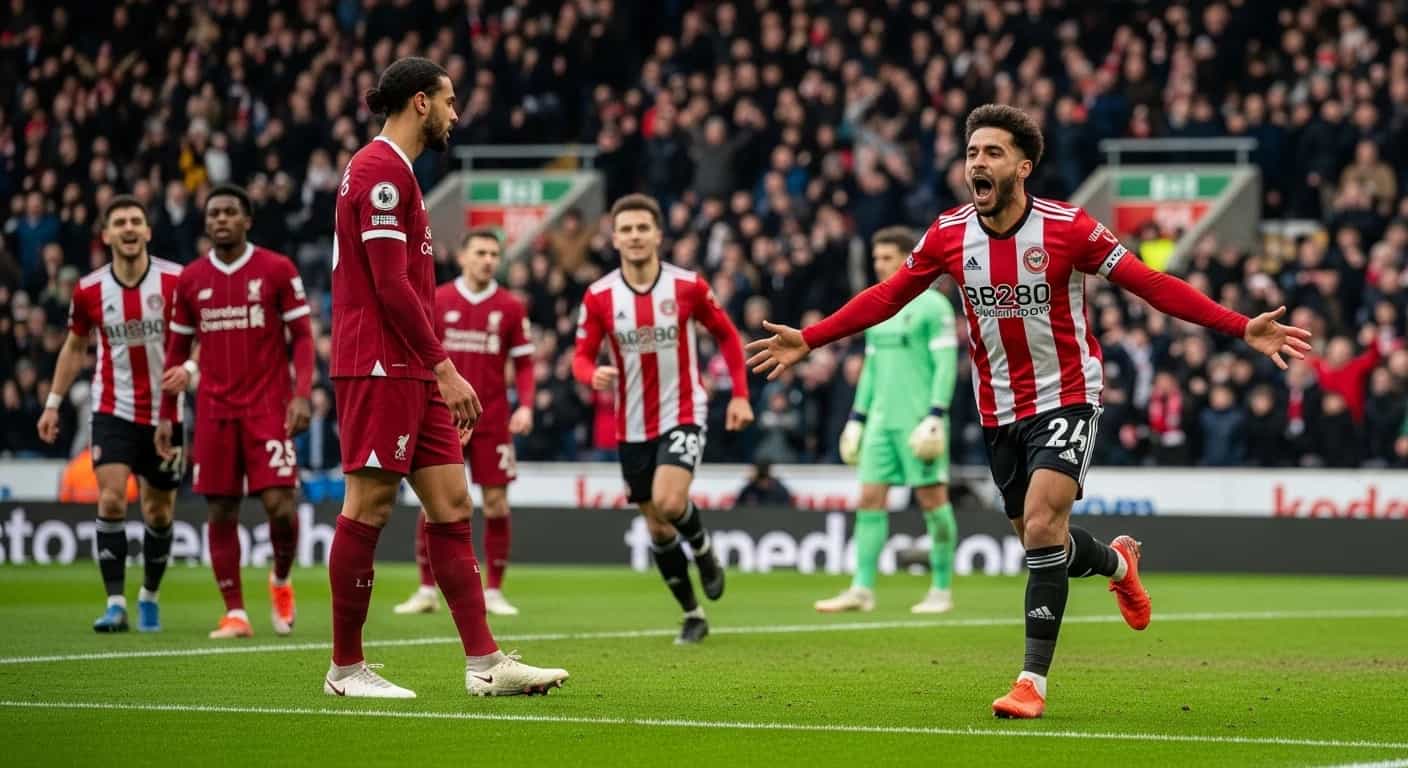 Brentford pokonuje Liverpool 3-2 w sensacyjnym meczu Premier League