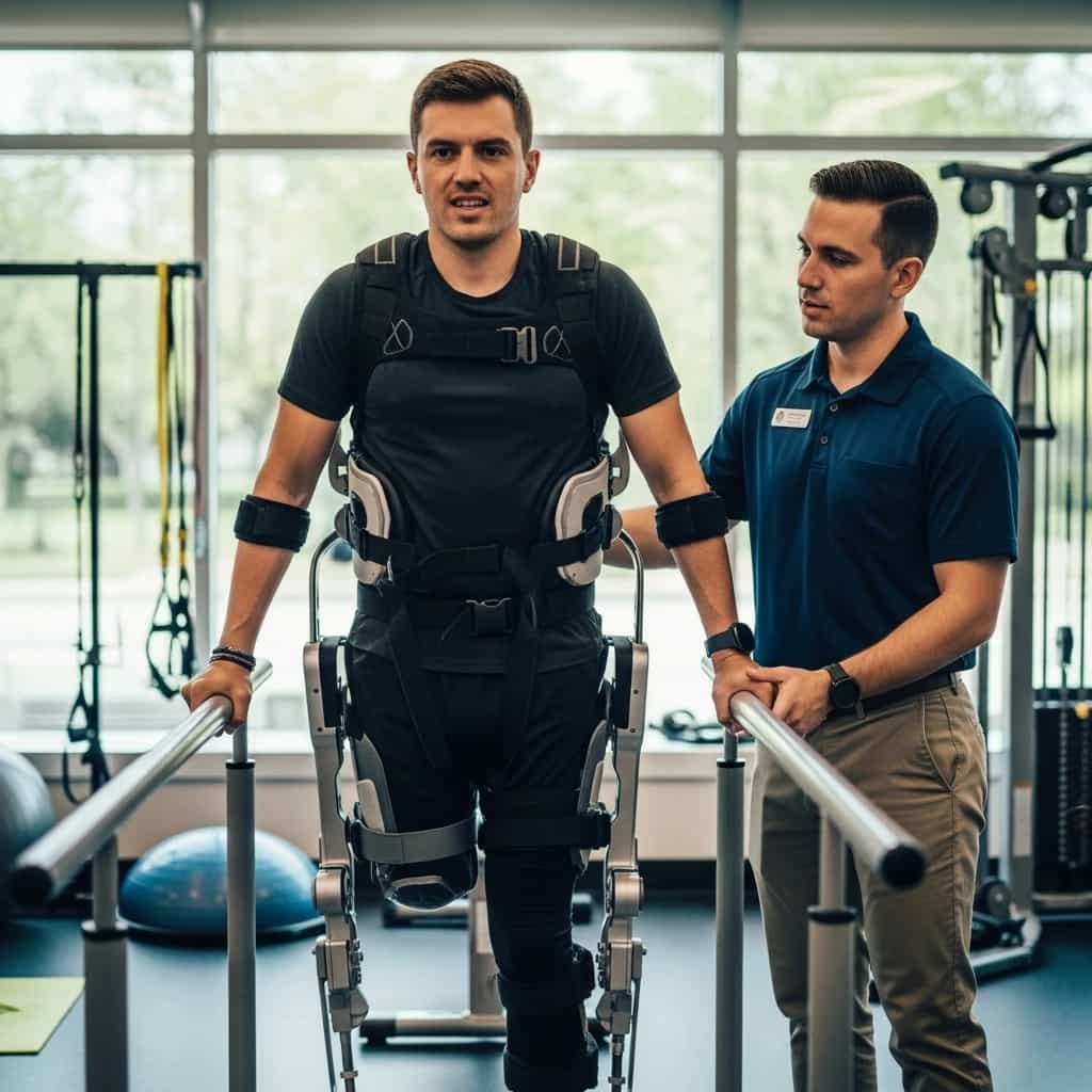 Daniel Kaczmarek po raz pierwszy pokazał się publicznie od wypadku - rehabilitacja trwa w egzoszkielecie