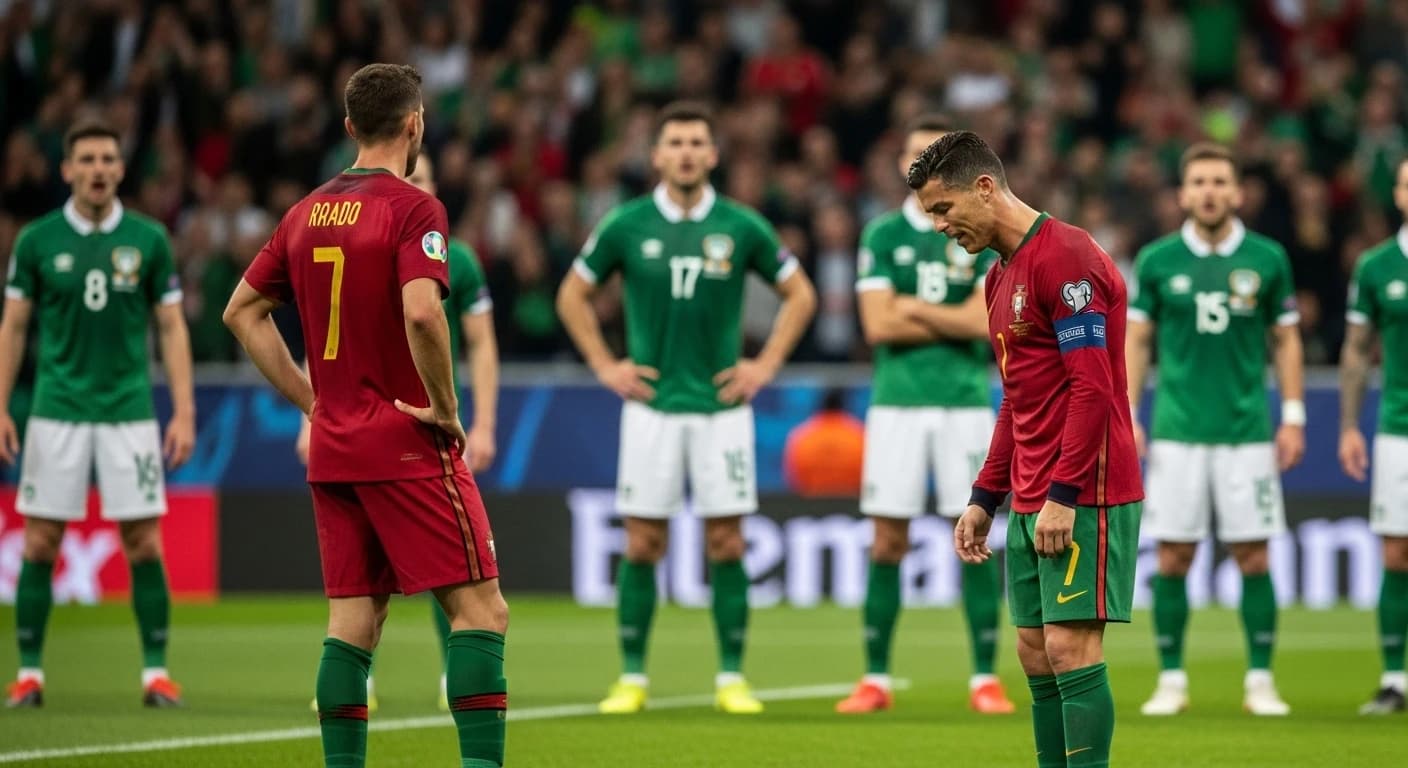 Portugalczycy wygrali z Irlandią pomimo zmarnowanego karnego przez Ronaldo
