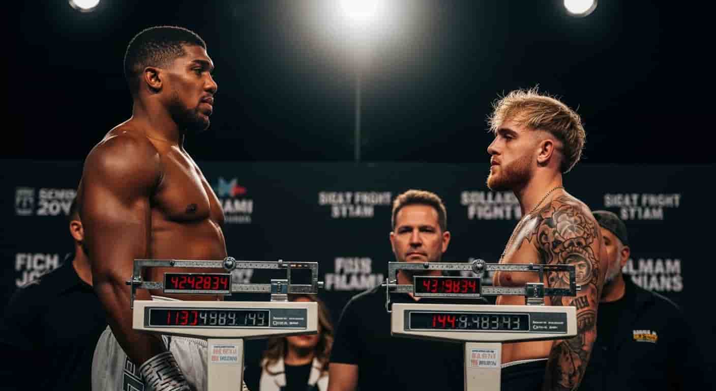 Anthony Joshua kontra Jake Paul - szokujące różnice wagowe przed wielką walką w Miami