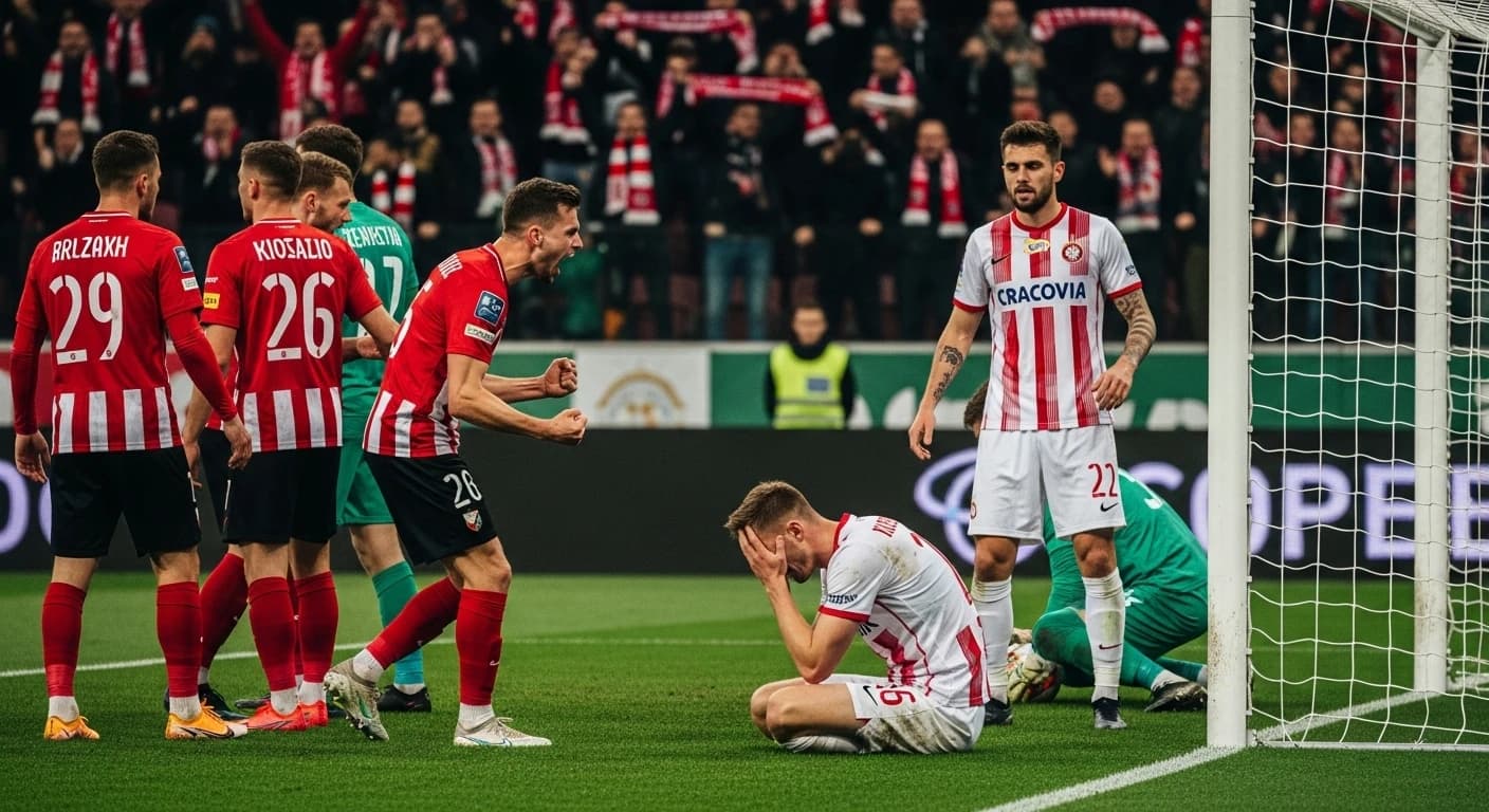 Dramatyczny finisz derbów Krakowa - Wisła wyrwała remis w ostatnich sekundach meczu