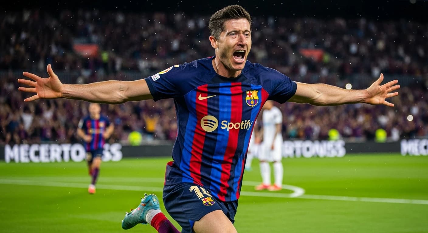 Lewandowski błyszczy hat-trickiem w zwycięstwie Barcelony nad Celtą Vigo