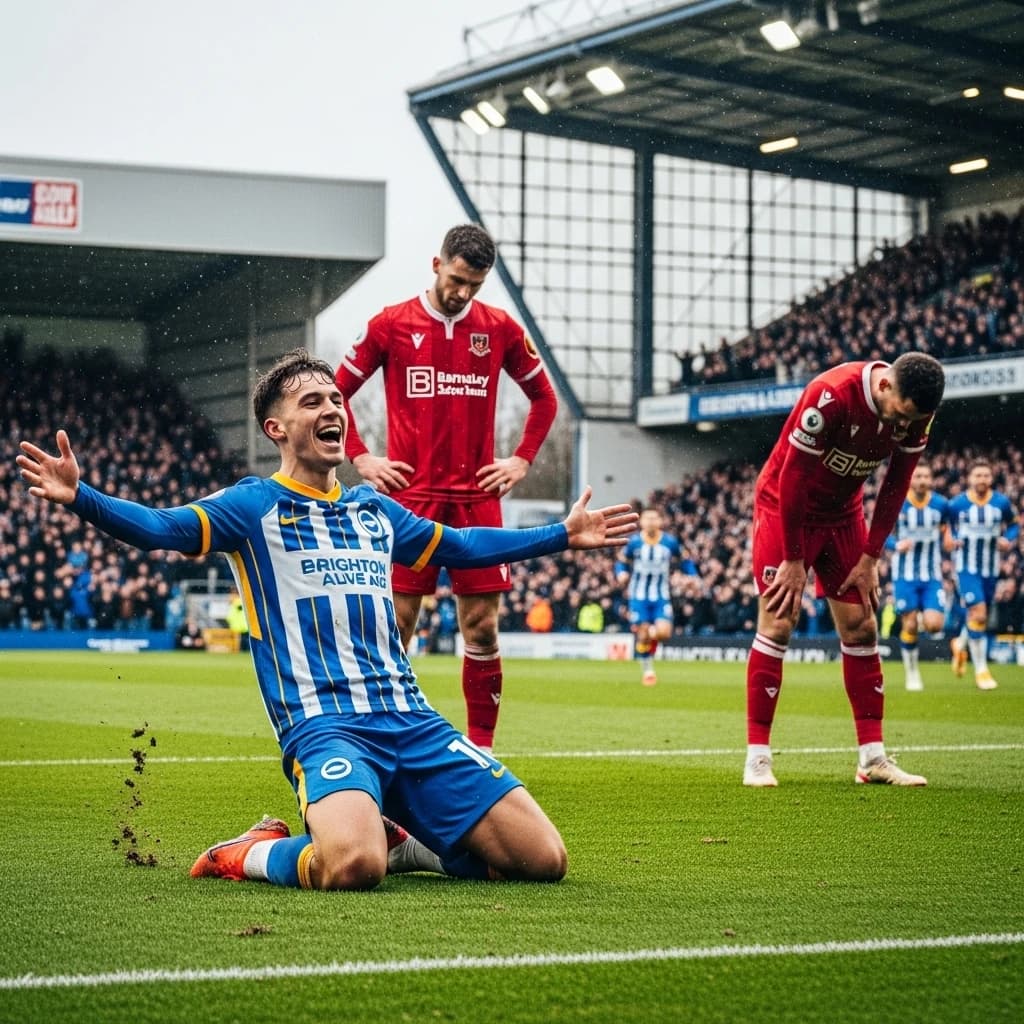 Brighton pewnie pokonuje Barnsley 3-0 w trzeciej rundzie Pucharu Ligi
