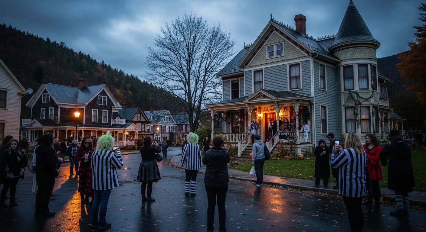 Małe miasteczko w Vermont przyciąga fanów kultowego horroru "Beetlejuice"