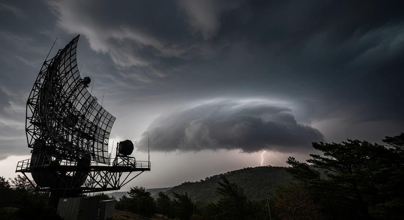 Radar opadów pokazuje dramatyczne zmiany pogodowe w październiku