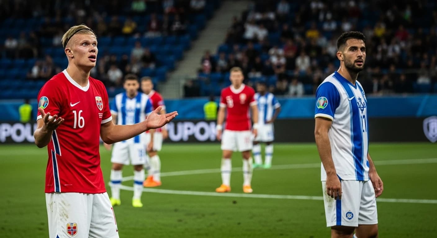 Kuriozalna sytuacja z Haalandem w meczu Norwegia-Izrael. Konsekwencje dla polskiej reprezentacji