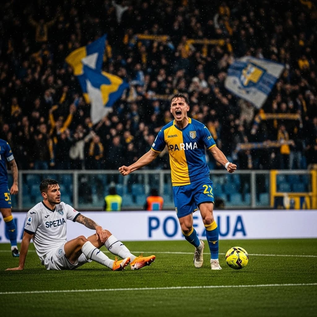 Parma pokonuje Spezię 2-1 w dramatycznym finale pierwszej połowy w Pucharze Włoch