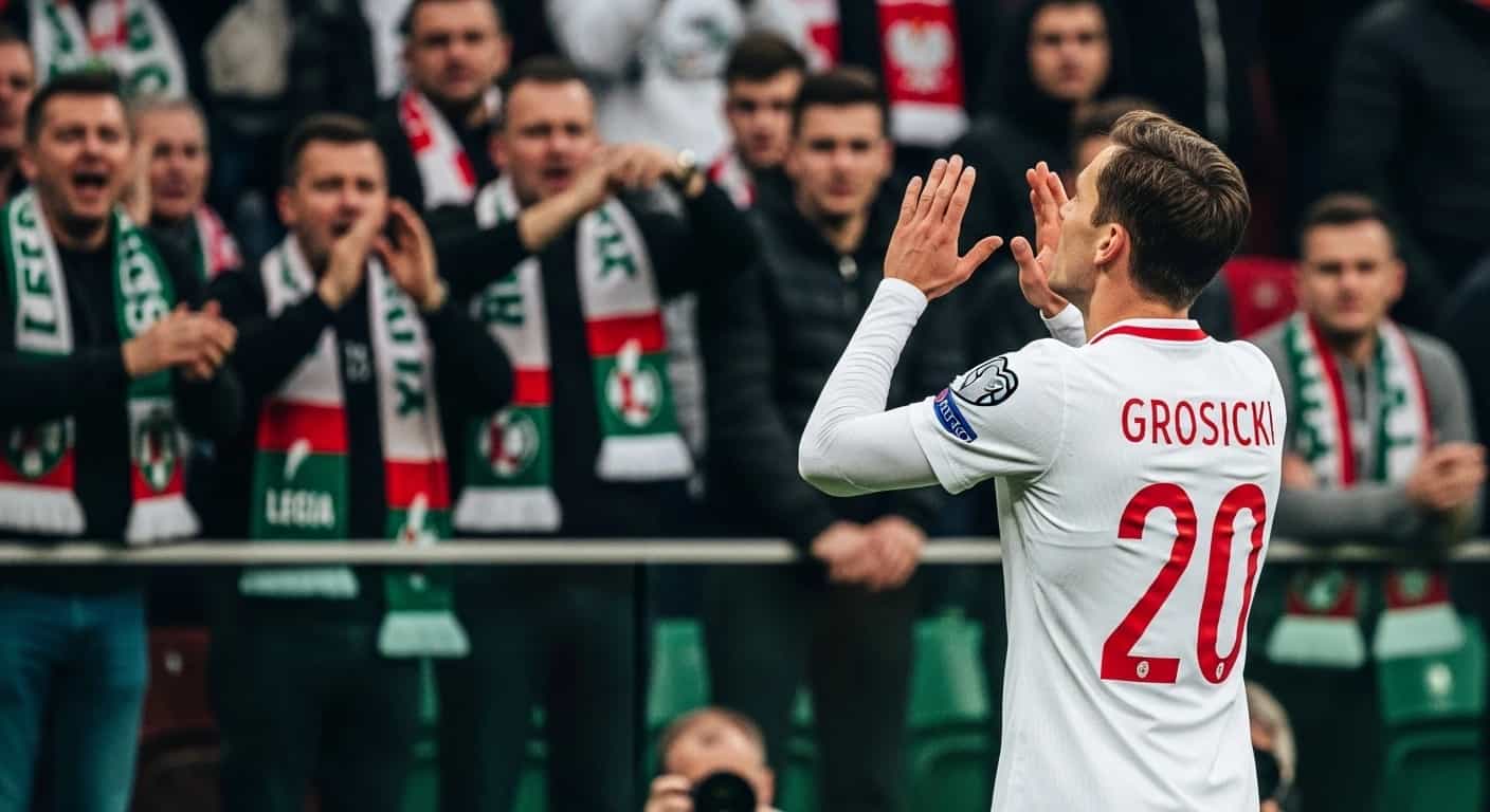 Kamil Grosicki uciszył kibiców Legii dedykując gola zmarłej babci