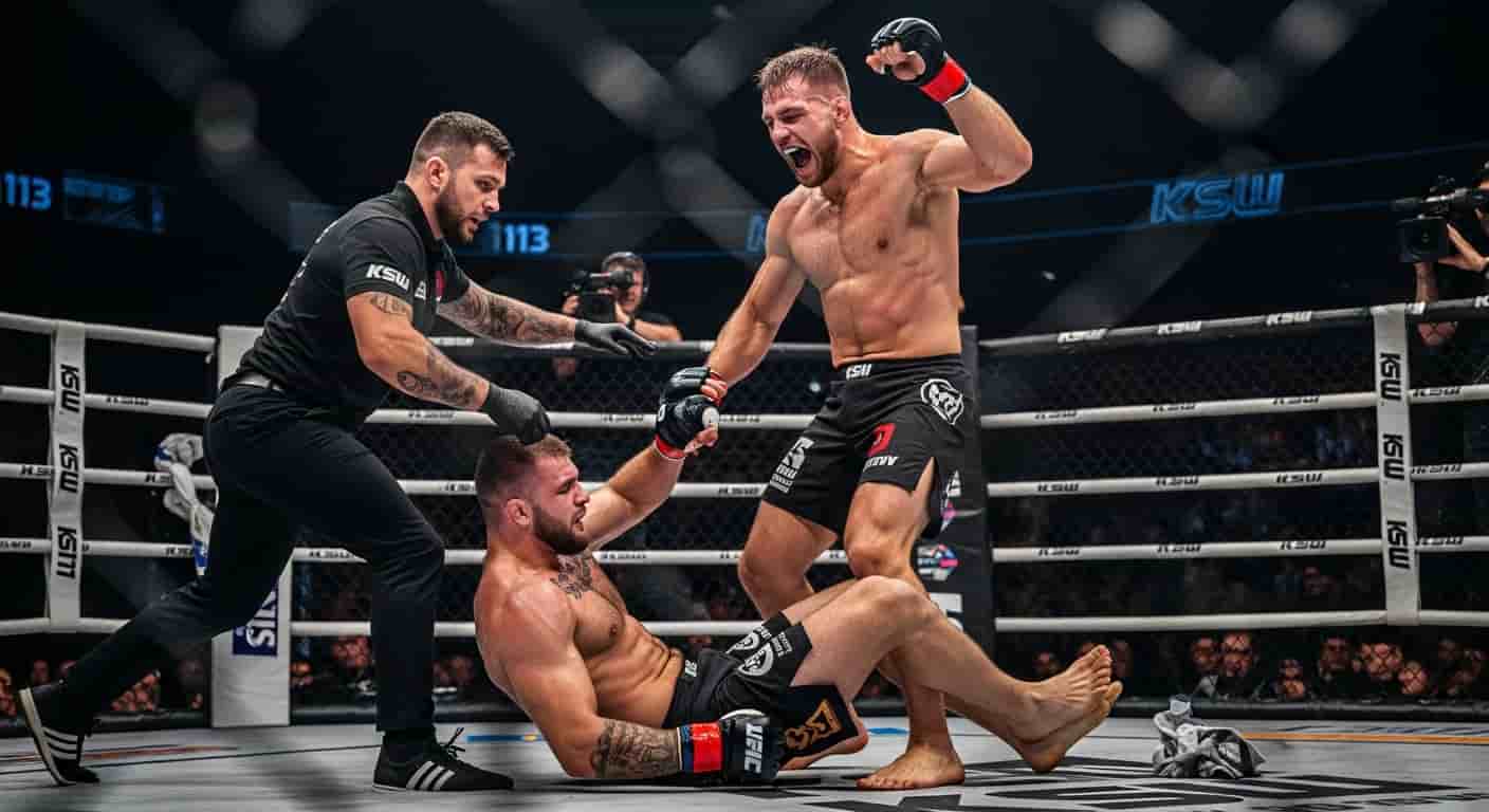 Piotr Lisek znokautowany w pierwszej rundzie przez influencera Adama Josefa na KSW 113