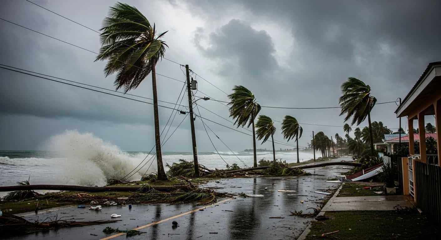 Huragan Melissa zbliża się do Jamajki - ponad 200 tysięcy mieszkańców bez prądu