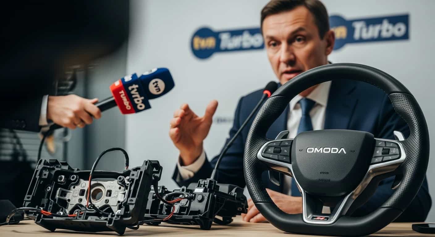 Omoda wyjaśnia kontrowersyjną sytuację z kierownicą po teście TVN Turbo