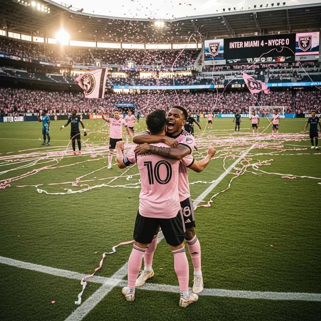 Inter Miami pokonuje NYCFC 4-0 i zapewnia sobie miejsce w play-off MLS Cup 2025