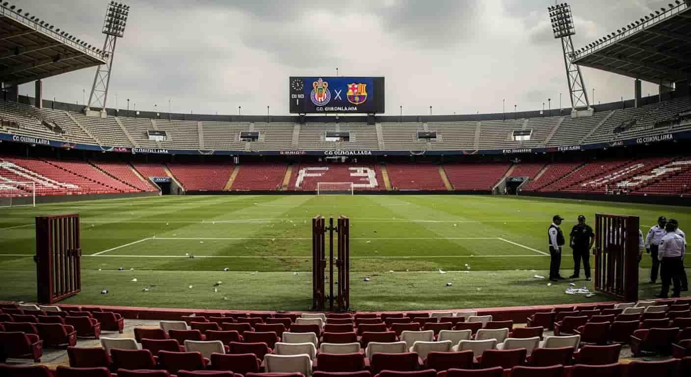 Mecz CD Guadalajara - FC Barcelona opóźniony z powodów bezpieczeństwa