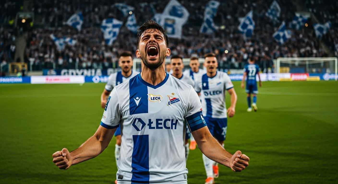 Pablo Rodriguez zapewnił Lechowi zwycięstwo w Gdyni - Kolejorz przełamał kryzys wyników