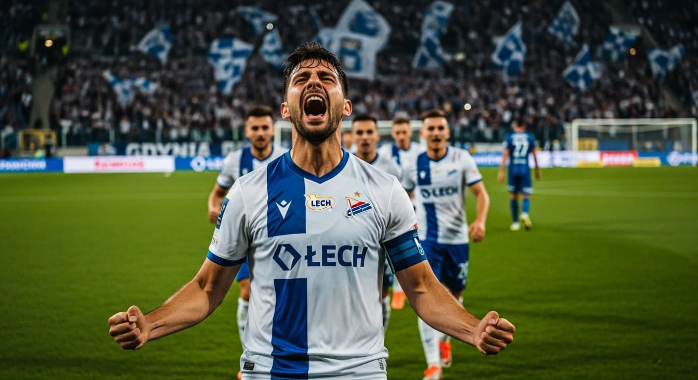 Pablo Rodriguez zapewnił Lechowi zwycięstwo w Gdyni - Kolejorz przełamał kryzys wyników