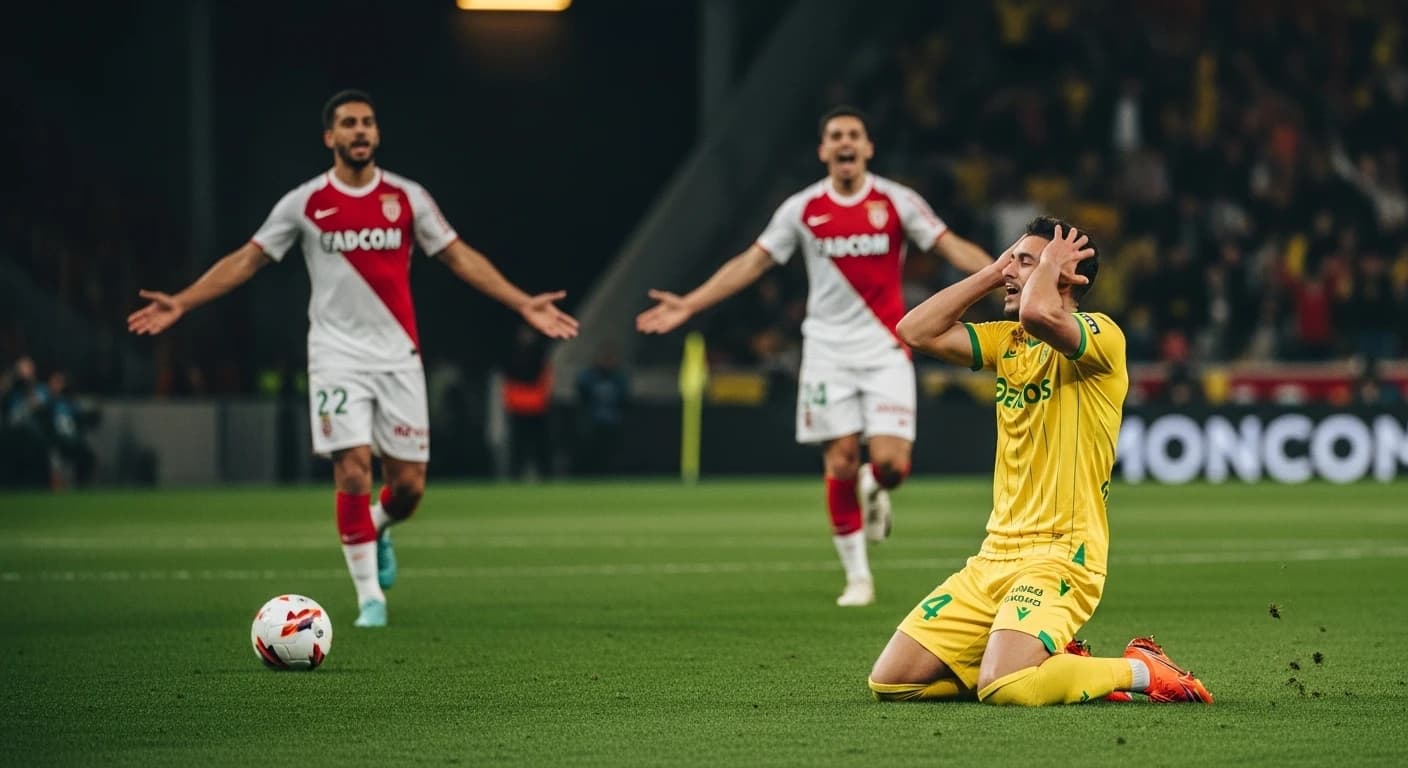 Nantes przegrywa z Monaco 3-4 w emocjonującym meczu Ligue 1