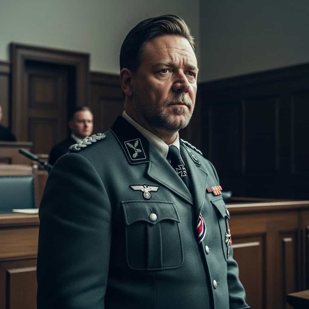 Russell Crowe w roli Hermanna Goeringa - mrożąca krew w żyłach kreacja w filmie "Norymberga"
