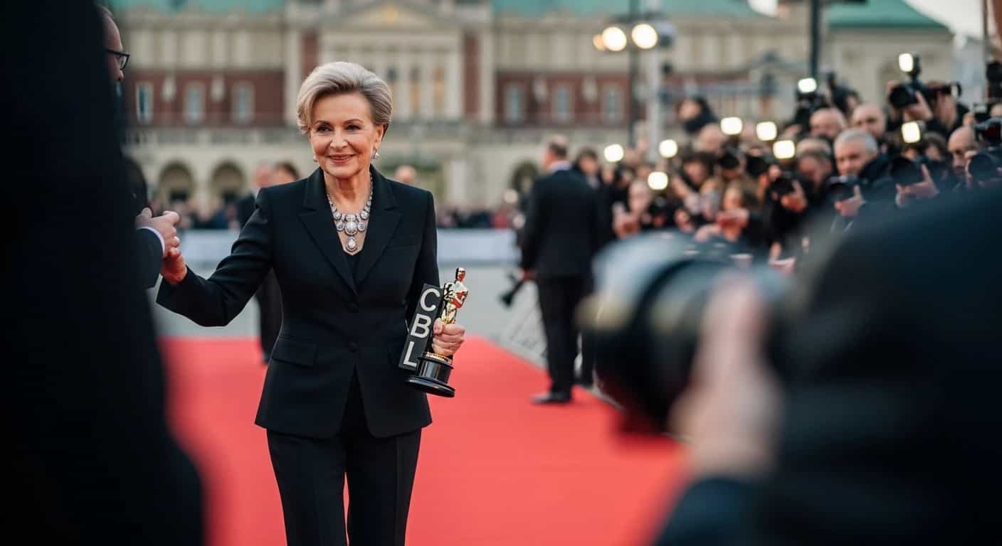 Agnieszka Holland prezentuje "Franz Kafka" - polski kandydat do Oscara na czerwonym dywanie w Warszawie