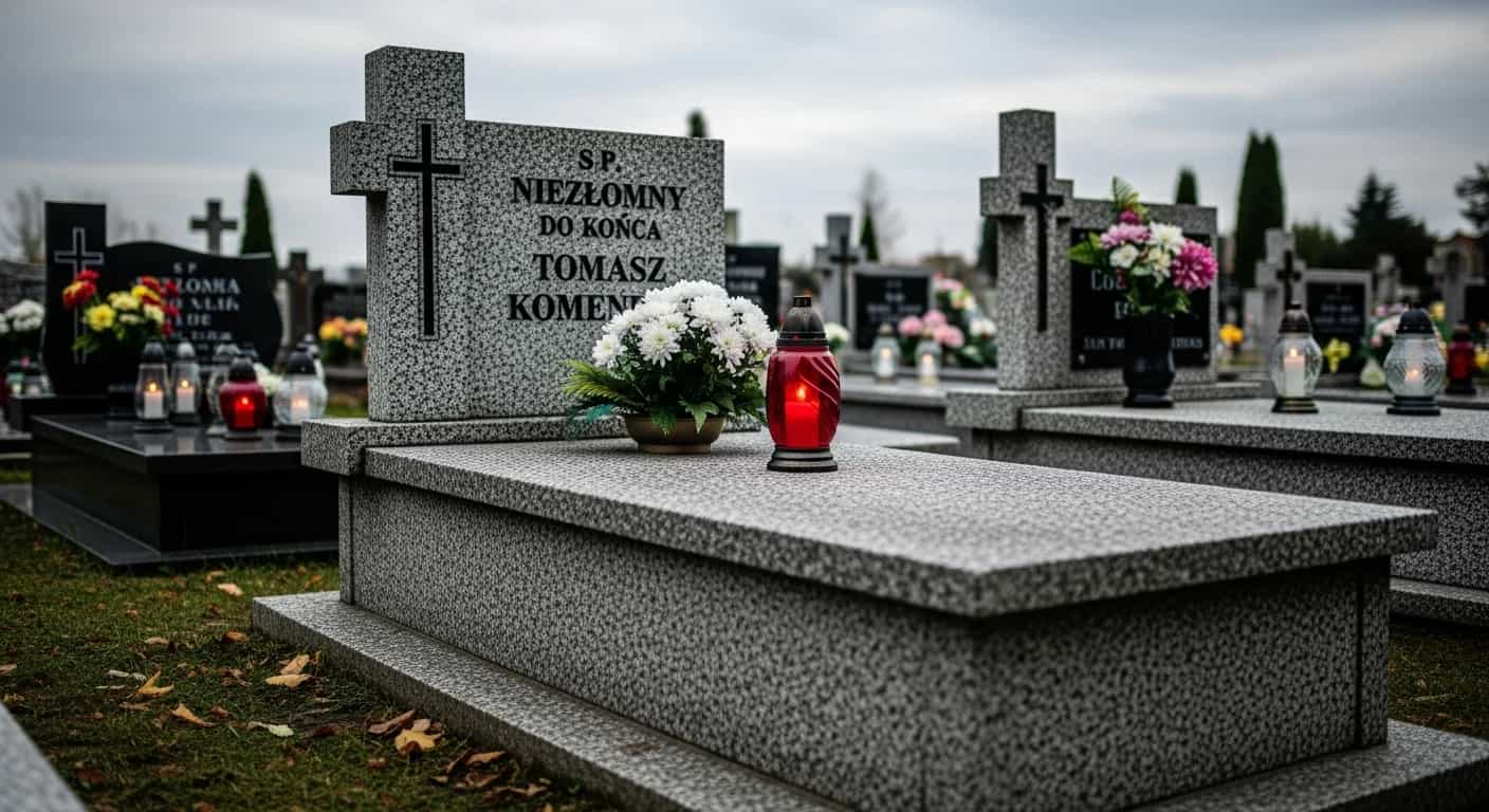 Niezłomny do końca - napis na grobie Tomasza Komendy wzrusza w Dzień Wszystkich Świętych