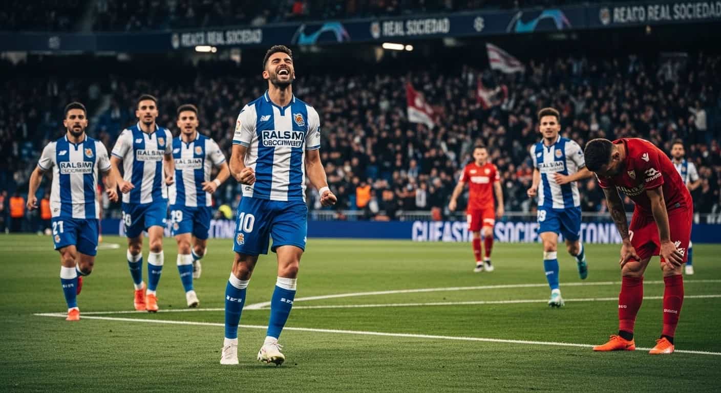 Real Sociedad pokonała Sevillę 2-1 w kluczowym meczu La Liga