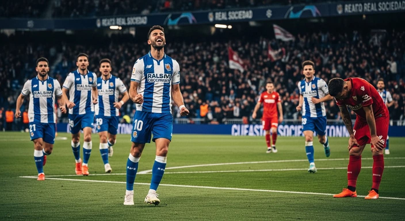 Real Sociedad pokonała Sevillę 2-1 w kluczowym meczu La Liga