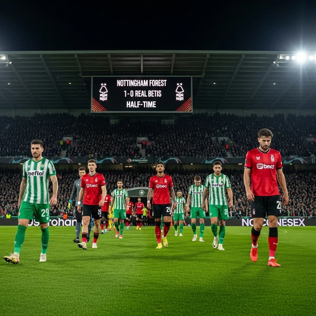 Nottingham Forest prowadzi z Betisem w przerwie meczu Ligi Europy