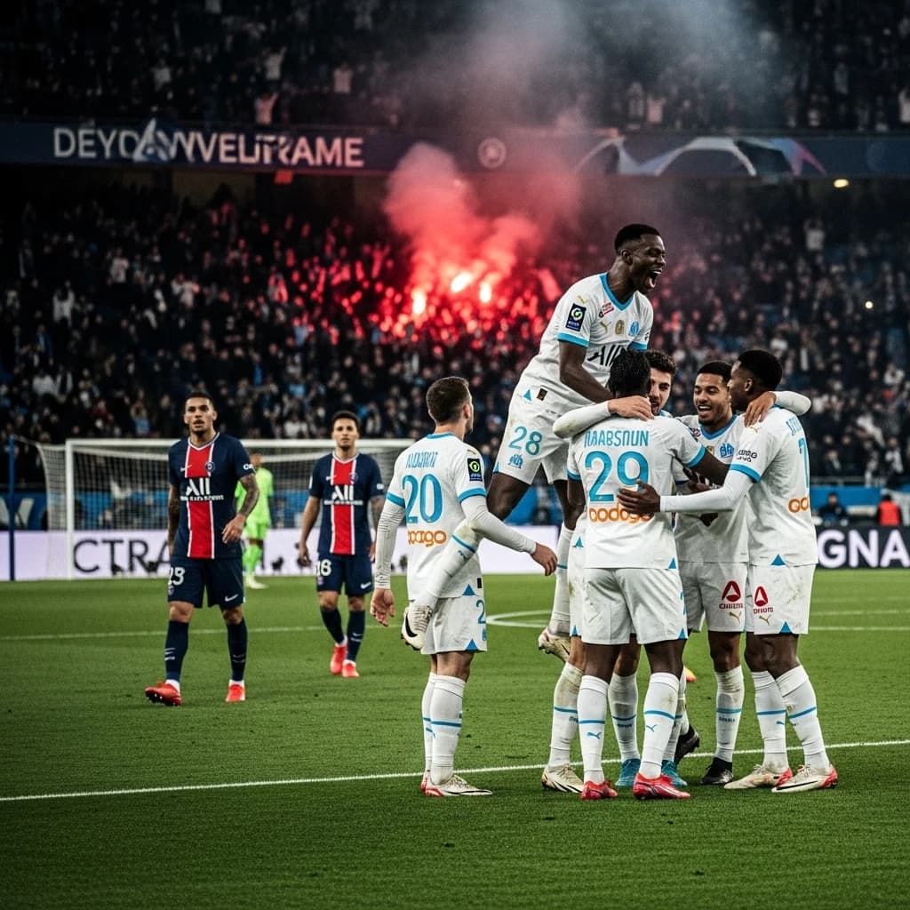 Olympique Marsylia pokonuje PSG 1:0 w przełożonym hicie Ligue 1