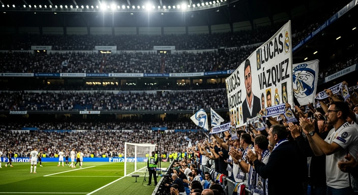 Santiago Bernabéu oddaje hołd Lucasowi Vázquezowi podczas meczu z Juventusem