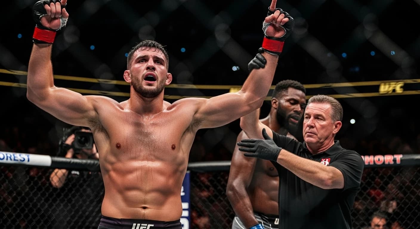 Tom Aspinall zachowuje pas mistrzowski po kontrowersyjnym zakończeniu walki z Gane na UFC 321