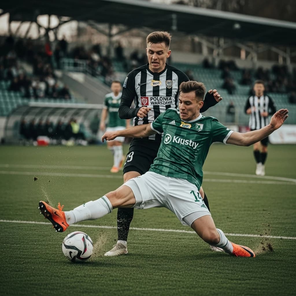 Śląsk Wrocław remisuje z Polonią Warszawa 1:1 w dramatycznym meczu I ligi