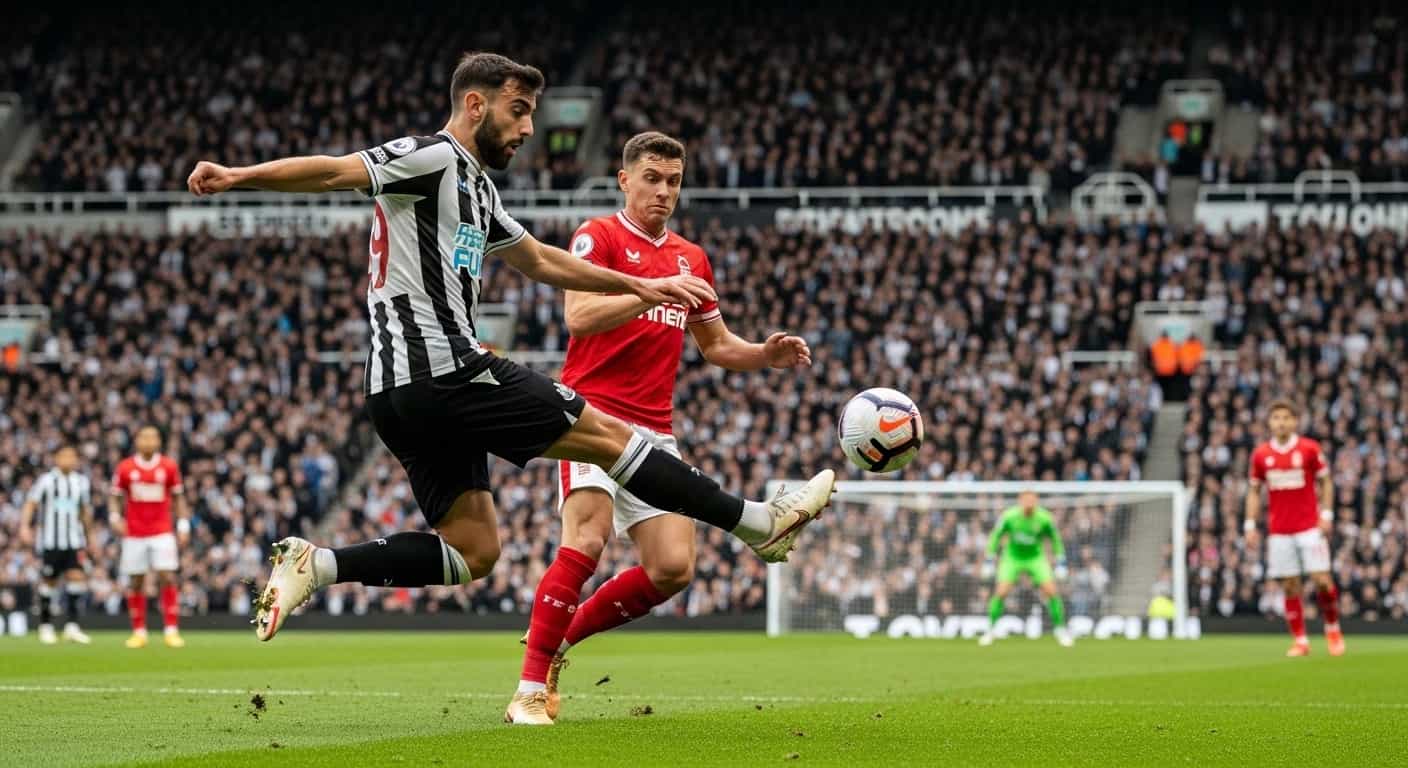 Newcastle pokonuje Nottingham Forest 2-0, Bruno Guimaraes strzela spektakularnego gola