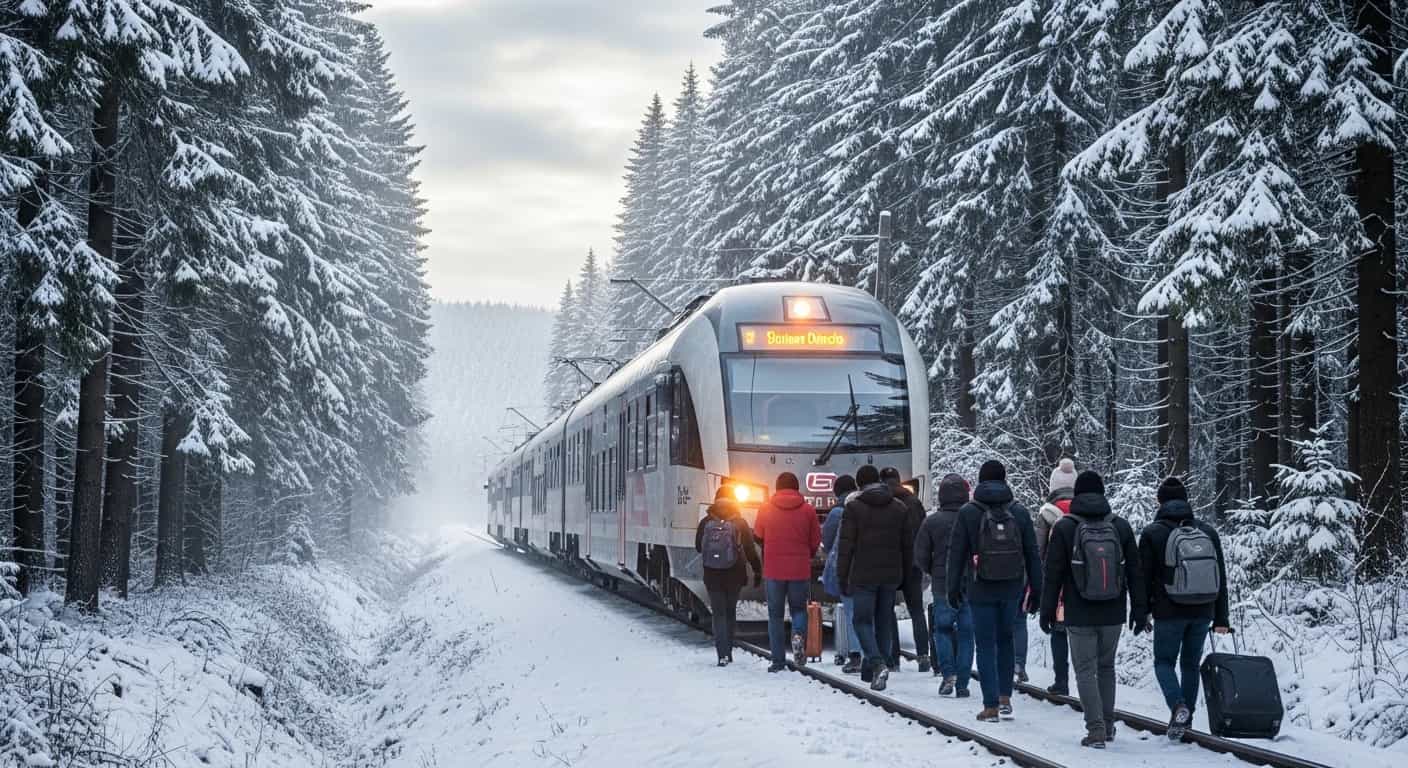 Pociąg InterCity utknął przed Szklarską Porębą - pasażerowie musieli wracać tyłem